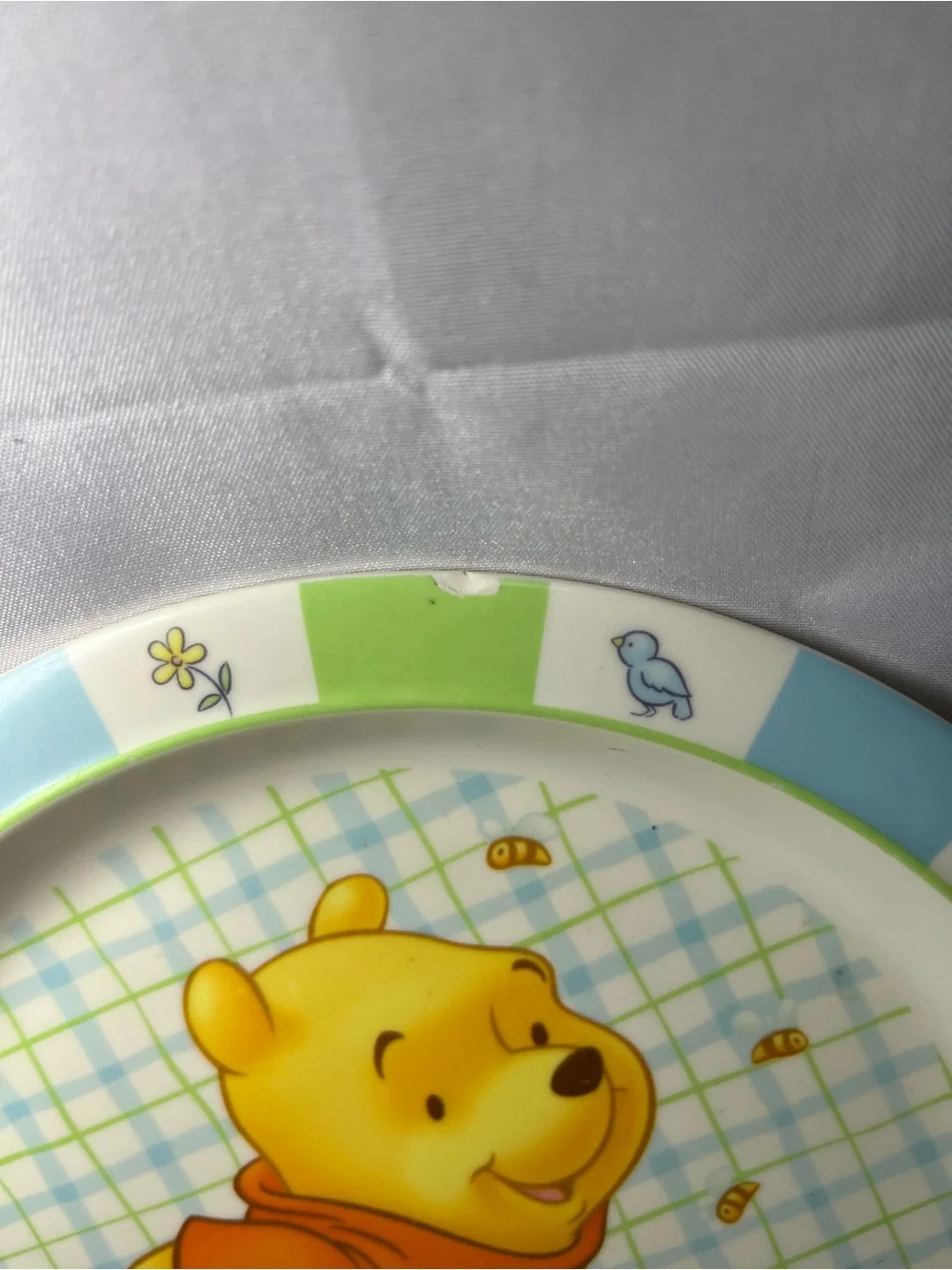 Vintage Disney Winnie the Pooh‎ The First Years Melamine Child’s Plate 2002